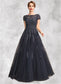 Kassidy A-Line Scoop Neck Floor-Length Tulle Lace Mother of the Bride Dress With Beading DK126P0015029