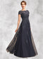 Kassidy A-Line Scoop Neck Floor-Length Tulle Lace Mother of the Bride Dress With Beading DK126P0015029