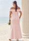 Trumpet/Mermaid Off-the-Shoulder Sleeveless Floor-Length Stretch Crepe Plus Size Bridesmaid Dresses Ina DKP0025261