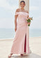 Trumpet/Mermaid Off-the-Shoulder Sleeveless Floor-Length Stretch Crepe Plus Size Bridesmaid Dresses Ina DKP0025261