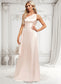 Amirah A-line One Shoulder Floor-Length Stretch Satin Bridesmaid Dress With Ruffle DKP0025818