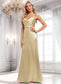 Tatiana Trumpet/Mermaid Cowl Floor-Length Stretch Satin Bridesmaid Dress DKP0025792