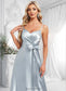 Erika A-line V-Neck Floor-Length Stretch Satin Bridesmaid Dress DKP0025795