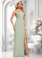 Alexia Trumpet/Mermaid Square Floor-Length Chiffon Bridesmaid Dress DKP0025808