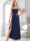 Ali Trumpet/Mermaid Cowl Floor-Length Stretch Crepe Bridesmaid Dress With Ruffle DKP0025766