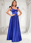 Kaylee Ball-Gown/Princess Sweetheart Floor-Length Satin Prom Dresses DKP0025859