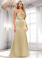 Tatiana Trumpet/Mermaid Cowl Floor-Length Stretch Satin Bridesmaid Dress DKP0025792