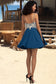 Ginny A-line V-Neck Short/Mini Chiffon Lace Homecoming Dress With Beading DKP0020572