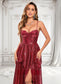 Trinity A-line Sweetheart Floor-Length Sequin Prom Dresses DKP0025868