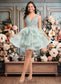 Jasmine Ball-Gown/Princess V-Neck Short Tulle Lace Homecoming Dress DKP0025671