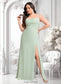 Alexia Trumpet/Mermaid Square Floor-Length Chiffon Bridesmaid Dress DKP0025808