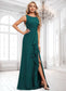 Jordan A-line Scoop Floor-Length Chiffon Bridesmaid Dress With Ruffle DKP0025814