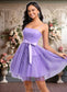 Kiara Ball-Gown/Princess Straight Short Tulle Homecoming Dress With Bow DKP0025717