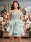 Jasmine Ball-Gown/Princess V-Neck Short Tulle Lace Homecoming Dress DKP0025671