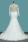 2024 Mermaid/Trumpet Long Sleeves Court Train Tulle With Applique Wedding Dresses