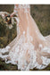 Long Sleeves Boho Wedding Dress With Appliques Mermaid SRSP22A7X4E