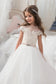 New Arrival Scoop Tulle With Applique Ball Gown Flower Girl Dresses