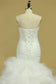 2024 Plus Size Sweetheart Ruched Bodice Wedding Dresses Mermaid Tulle With Beading Court Train