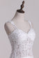 2024 New Arrival Spaghetti Straps Mermaid Wedding Dresses Tulle With Applique