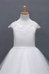 Scoop Flower Girl Dresses A Line Tea Length Tulle