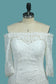 2024 Lace Mermaid Boat Neck 3/4 Length Sleeves Wedding Dresses Sweep Train