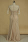 2024 Chiffon V Neck With Applique And Ruffles Sheath Mother Of The Bride Dresses