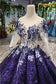 Ball Gown Ombre Sparkly Long Sleeve Sequins Prom Dresses, Quinceanera Dresses SRS15066