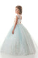 Tulle Scoop With Applique And Sash Ball Gown Flower Girl Dresses