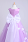 Cute A-Line Ankle-Length Flower Girl Dresses With Bow-Knot