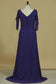 Chiffon Mother Of The Bride Dresses V Neck With Beads And Slit