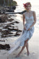 Beach Unique New Design Beautiful Chiffon Wedding Dress Evening Prom Dress