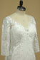 2024 New Arrival V Neck 3/4 Length Sleeves Mermaid Lace Wedding Dresses