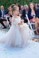 Ball Gown Long Sleeve Tulle Appliques Flower Girl Dresses with Bowknot, Baby Dresses SJS15560