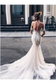 Charming Mermaid Sweetheart Backless Tulle Wedding Dresses With SRSPH8491GT