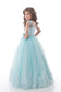 2024 Scoop With Applique And Sash Tulle A Line Floor Length Flower Girl Dresses