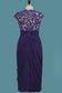 Sheath V Neck Chiffon Mother Of The Bride Dresses With Beads And Applique