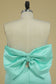 Prom Dresses Strapless Mermaid Satin With Bow Knot Plus Size