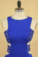 2024 Plus Size New Arrival Scoop Prom Dresses Dark Royal Blue Mermaid Spandex With Beading Sweep Train