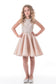 Scoop Flower Girl Dresses A Line Beaded Bodice Satin Short/Mini