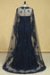 2024 Mermaid Sweetheart Prom Dresses Lace With Beading And Applique Dark Navy Plus Size