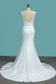 2024 V Neck Open Back Spandex Wedding Dresses With Applique Mermaid