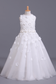 New Ball Gown Flower Girl Dresses Scoop Ankle Length Tulle