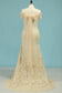 2024 Wedding Dresses Mermaid Boat Neck Short Sleeves Lace Sweep Train