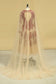 Bateau Long Sleeves Mother Of The Bride Dresses Ankle Length Tulle With Applique