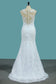 2024 Mermaid  Wedding Dresses Tulle Scoop With AppliqueCourt Train Detachable