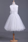 Tulle Bateau A Line With Ruffles And Handmade Flower Flower Girl Dresses