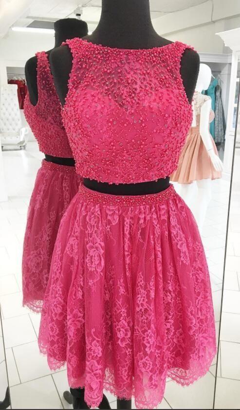 Short Homecoming Dresses Two Pieces Lilian CD11935