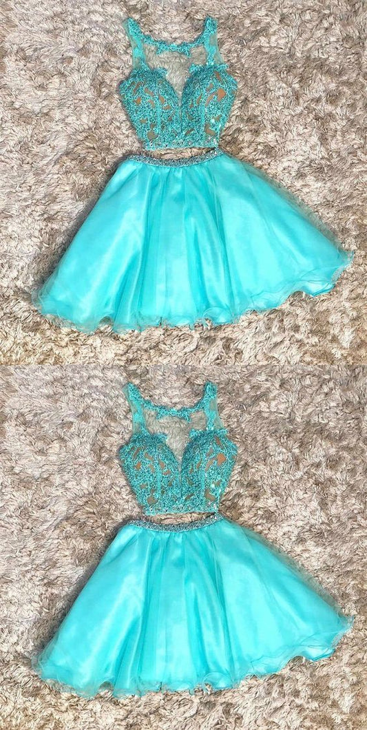 Short Zoey Homecoming Dresses Two Pieces CD12306