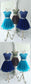 Beautiful Two Piece Royal Blue Kristin Homecoming Dresses Stunning Two Piece Jewel Cap Sleeves Short Organza CD2135