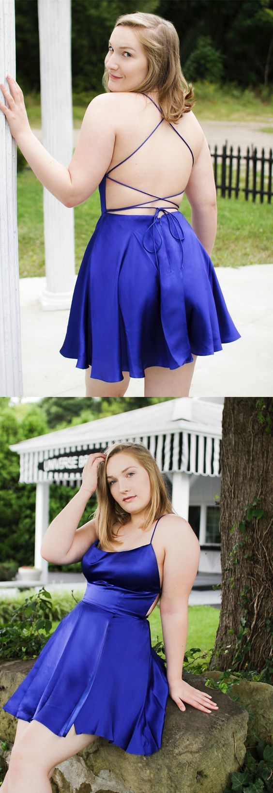 Plus Size For Teen Cheap Hoco Dress Royal Blue Homecoming Dresses Teresa CD2934